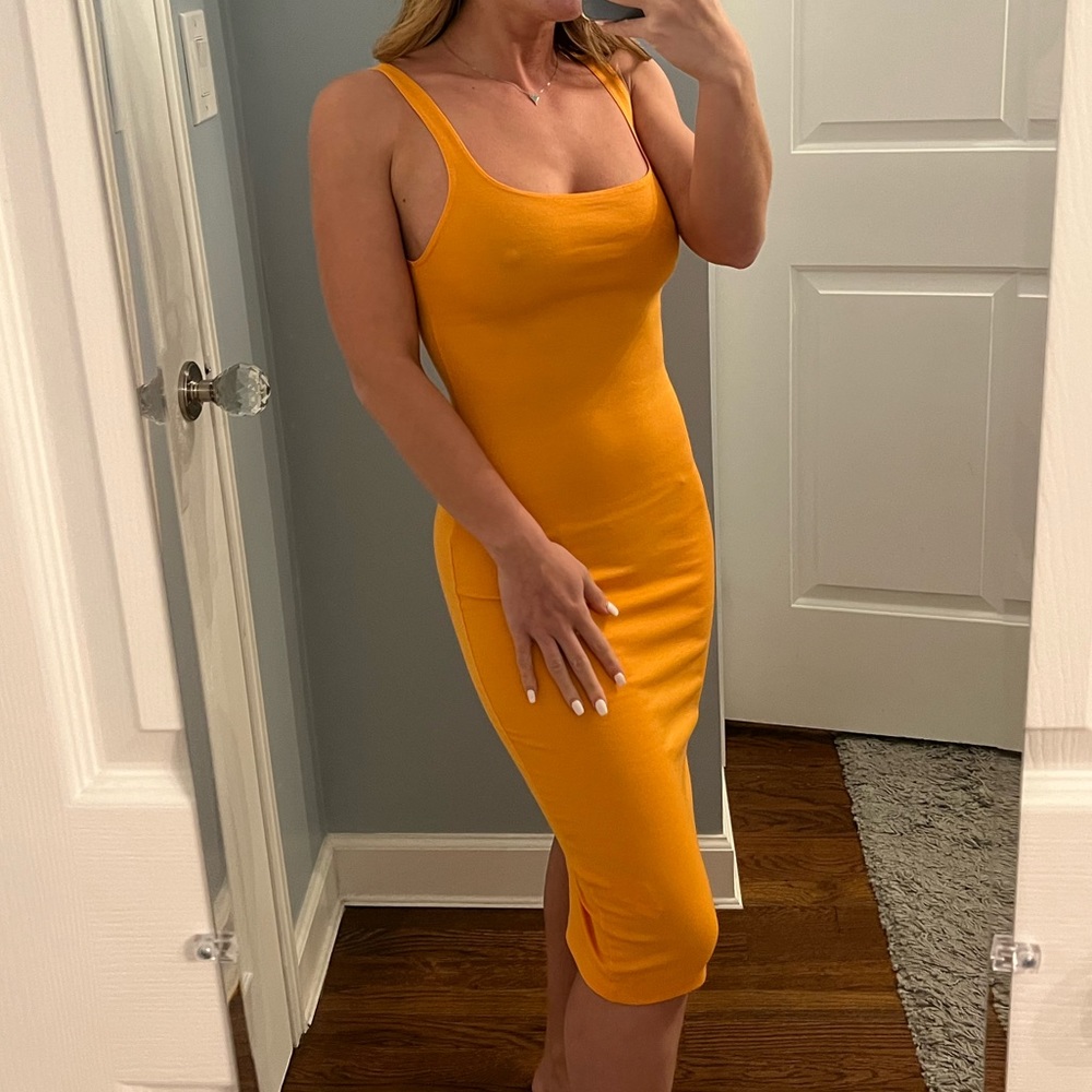 Zara Bright Orange 🍊 Tank Dress
